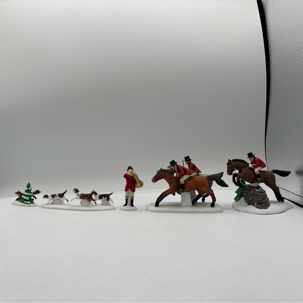 Department 56 1995 Vintage Heritage Village Collection Tallyho! Set Of 5 59391